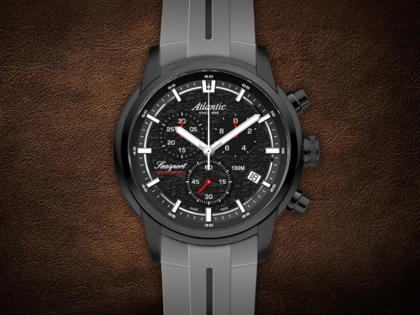 Atlantic Seasport Black PVD - czarny zegarek na lato