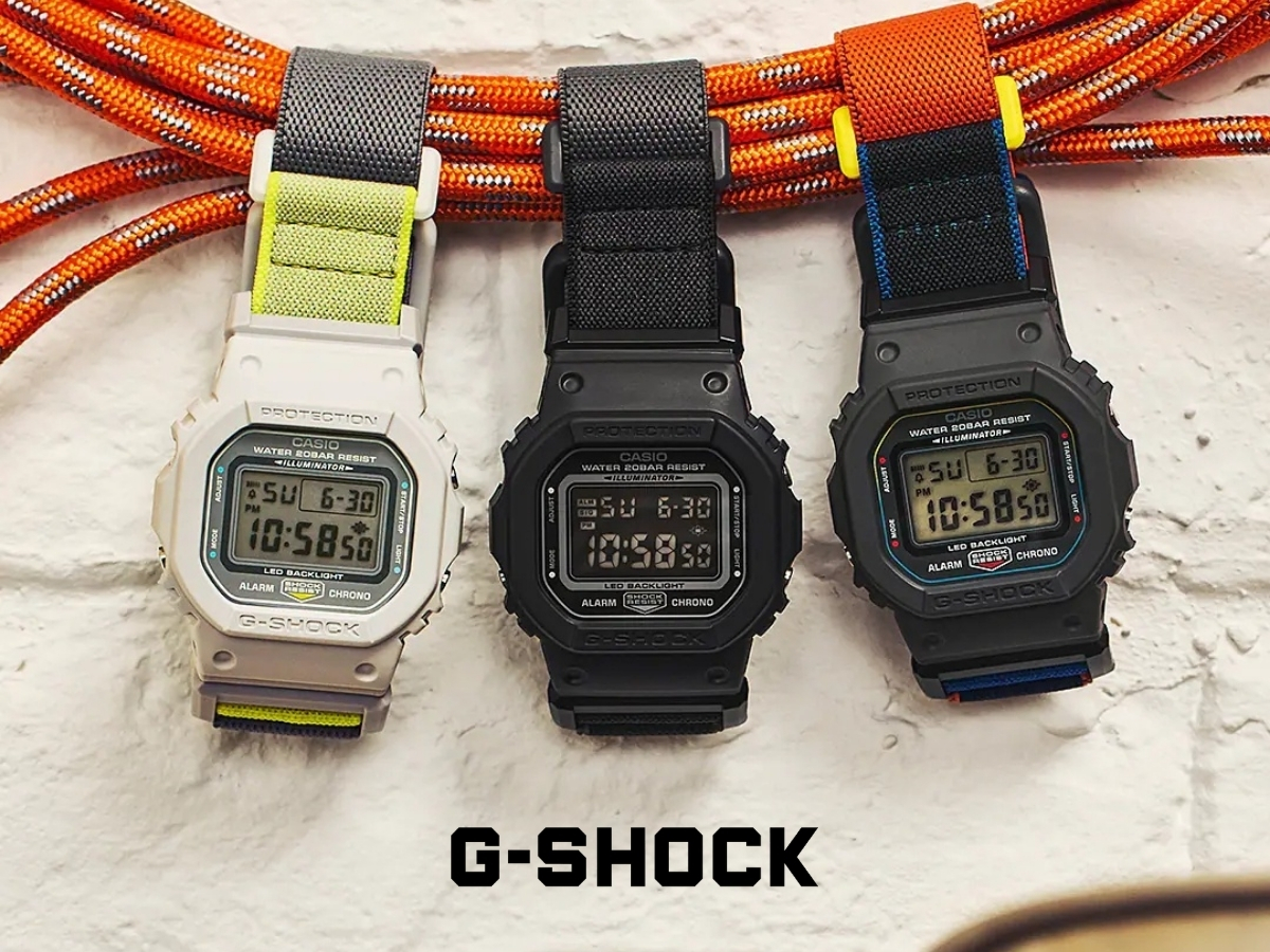 G-Shock DW-5600 z paskiem Fidlock - nowe Kostki Casio
