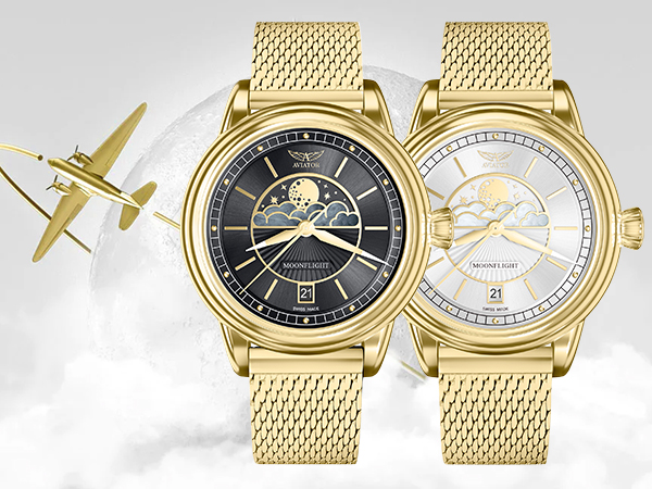 Nowość w kolekcji Aviator - Douglas Moonflight w barwach żółtego złota