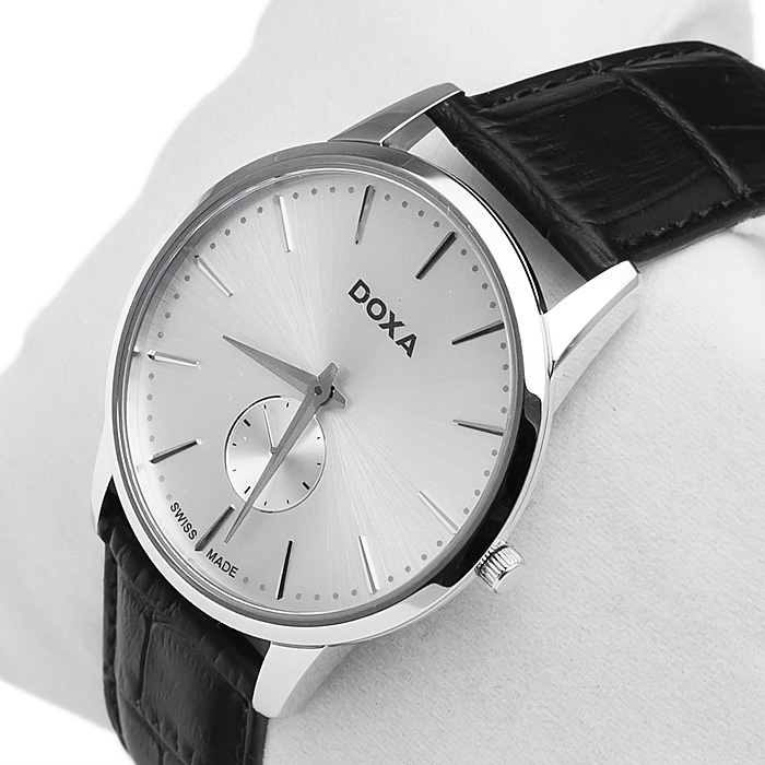 Doxa 105.10.021.01 Slim Line zegarek męski klasyczny szafirowe - miniatura 6