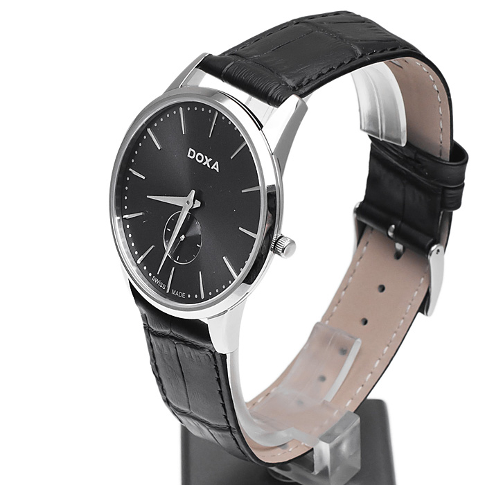 zegarek Doxa 105.10.101.01 srebrny Slim Line - miniatura 6