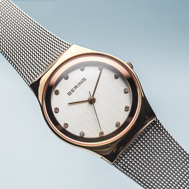Bering 12927-064 zegarek różowe złoto klasyczny Classic bransoleta - miniatura 5