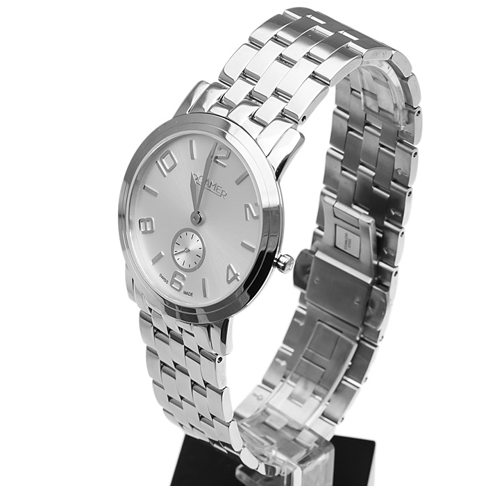 Roamer 202858.41.14.90 zegarek srebrny klasyczny Mustang Slim-Line bransoleta - miniatura 3