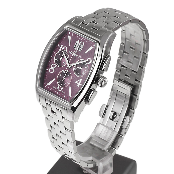 zegarek Grovana 2093.9137 męski z chronograf Bransoleta - miniatura 3