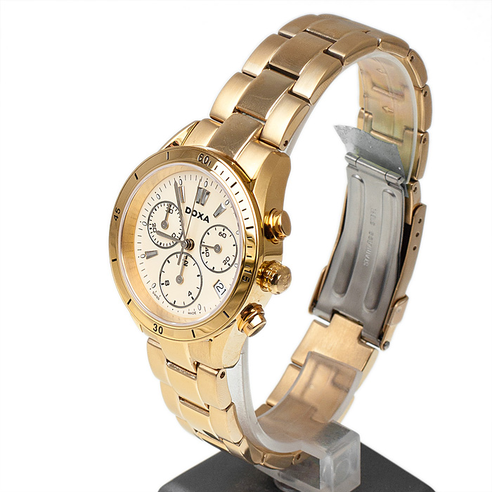 zegarek Doxa 278.35.041.11 damski z chronograf Trofeo - miniatura 3