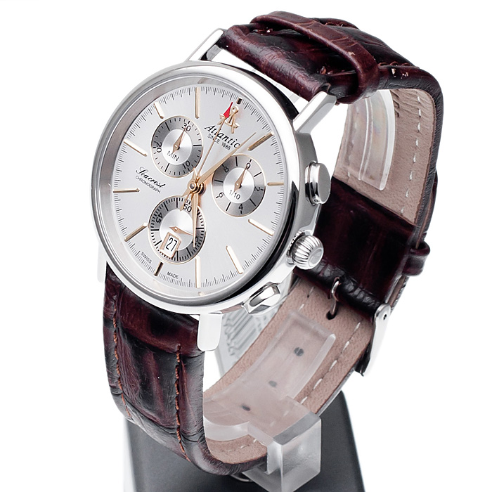 zegarek Atlantic 50441.41.21G męski z chronograf Seacrest - miniatura 3