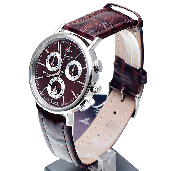 zegarek Atlantic 50441.41.81 męski z chronograf Seacrest - miniatura 3