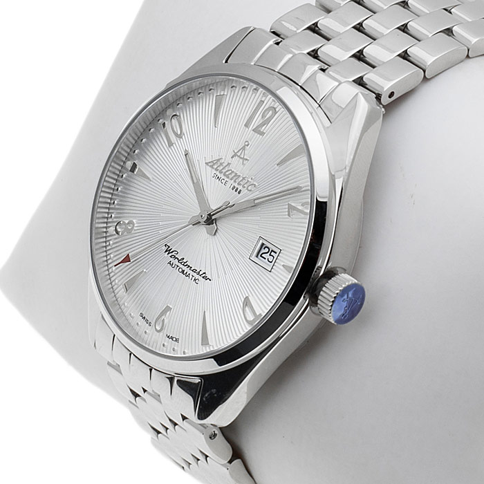 Atlantic 51752.41.25SM Worldmaster zegarek męski klasyczny szafirowe