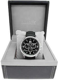 zegarek Atlantic 55460.41.65 męski z tachometr Worldmaster - miniatura 3