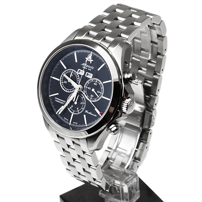 zegarek Atlantic 55466.41.61 męski z chronograf Worldmaster - miniatura 3