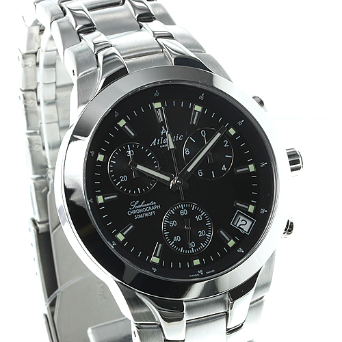 zegarek Atlantic 63455.41.61 męski z chronograf Seahunter - miniatura 3