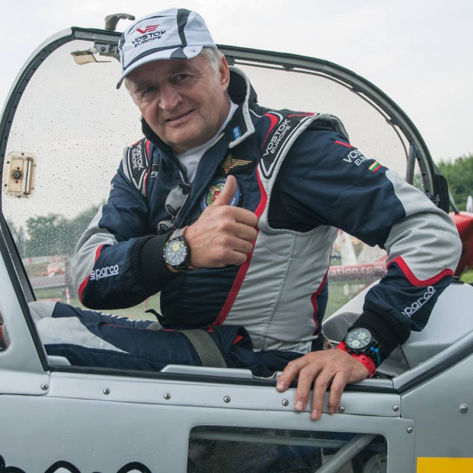 Vostok Europe 6S11-320J362 Almaz Jurgis Kairys zegarek męski klasyczny mineralne utwardzane