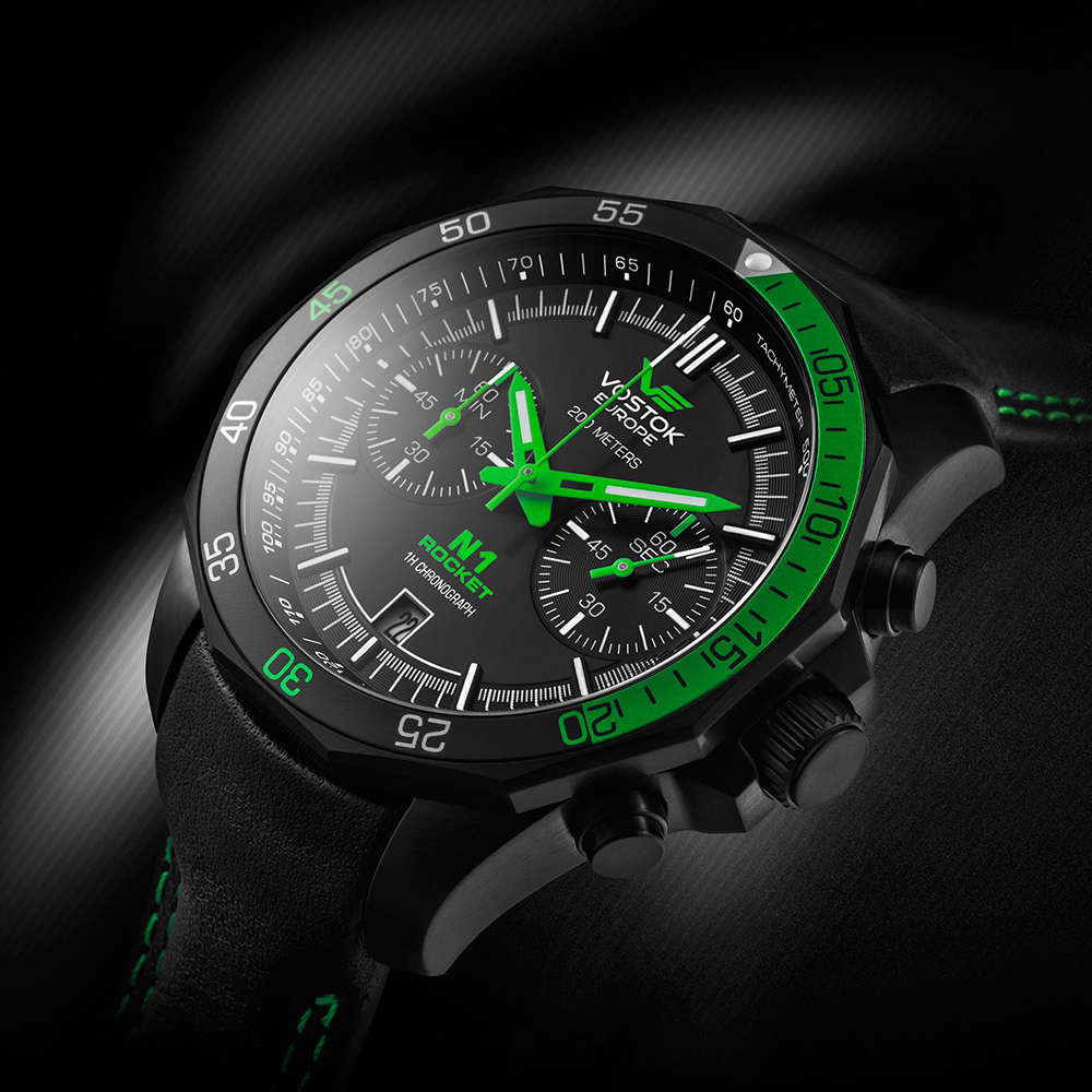 zegarek Vostok Europe 6S21-2254252 Rocket N-1 Chrono męski z chronograf N1 Rocket - miniatura 5