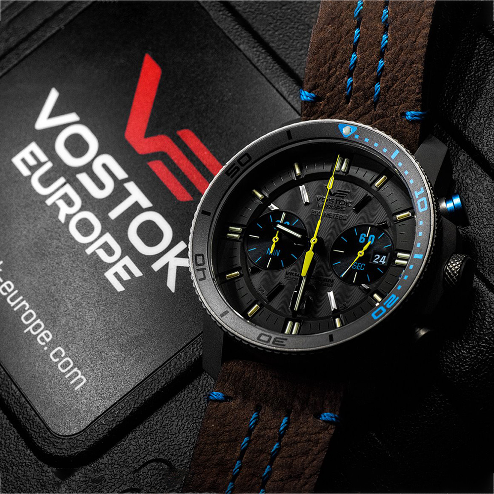 zegarek Vostok Europe 6S21-546H514 Ekranoplan Titan Chrono męski z chronograf Ekranoplan - miniatura 3