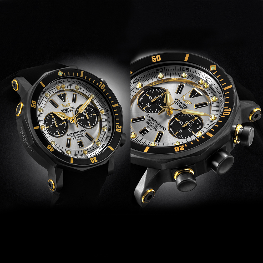 zegarek Vostok Europe 6S21-620E277 Lunokhod-2 Chrono Lunokhod mineralne utwardzane - miniatura 7