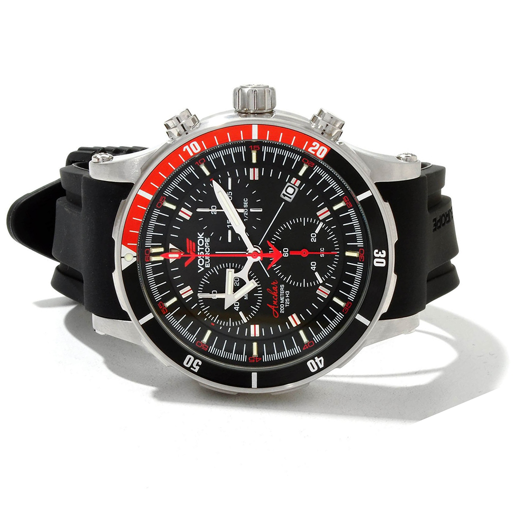 Vostok Europe 6S30-5105201 Anchar Chrono Anchar sportowy zegarek srebrny - miniatura 6