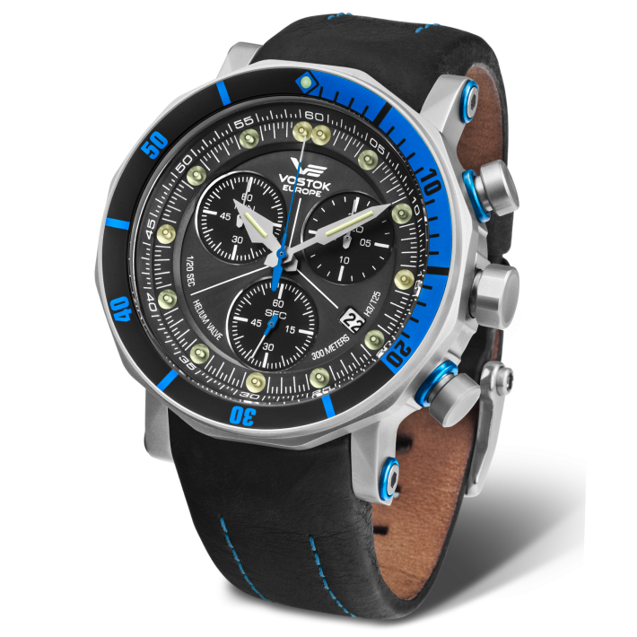 Vostok Europe 6S30-6205213 Lunokhod Lunokhod-2 Chrono zegarek męski sportowy mineralne utwardzane - miniatura 8