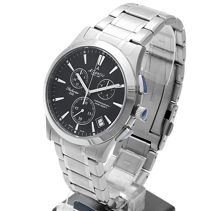 zegarek Atlantic 71465.41.61 męski z chronograf Seahunter - miniatura 3
