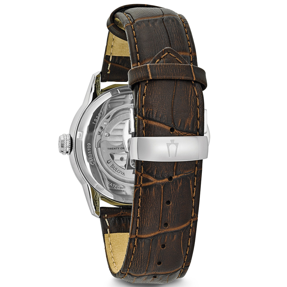 Bulova 96A120 męski zegarek Automatic pasek - miniatura 3