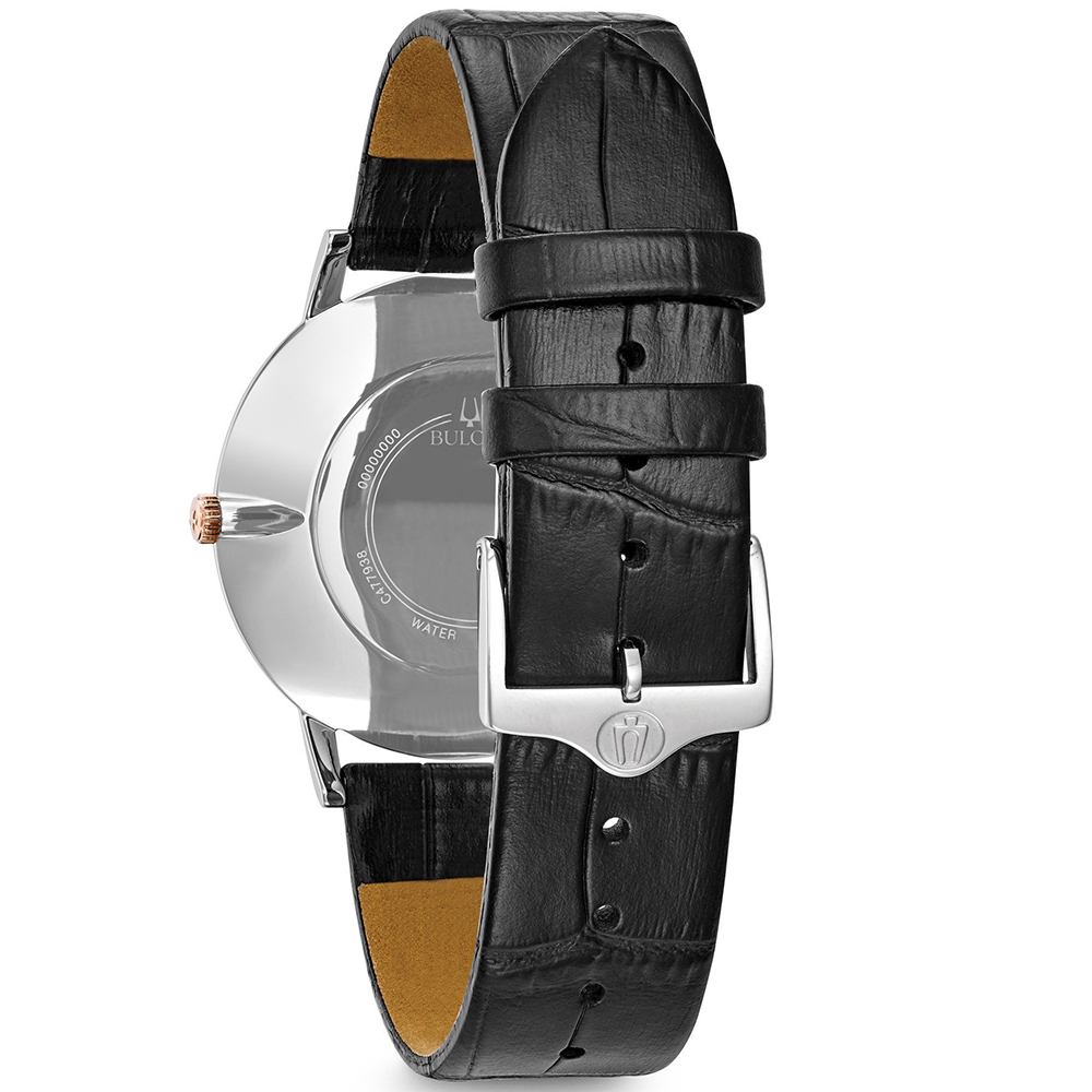 Bulova 98A167 zegarek srebrny klasyczny Classic pasek - miniatura 5