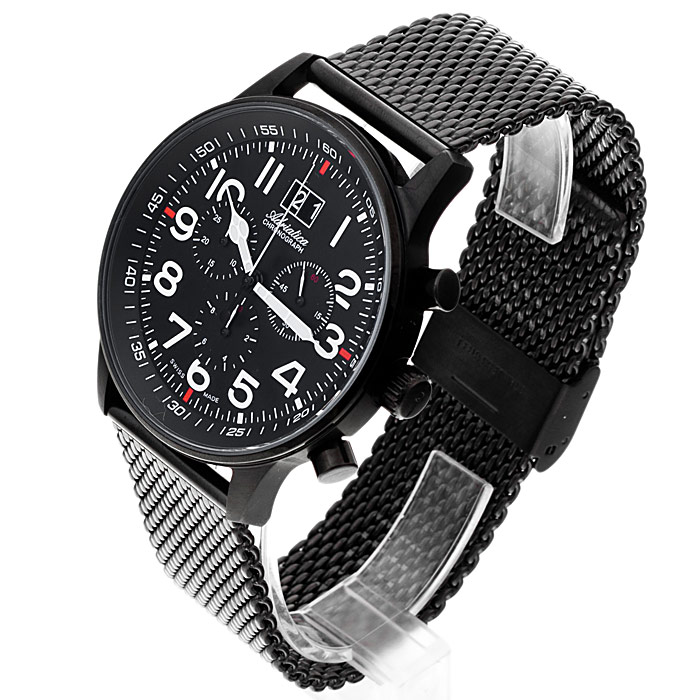 zegarek Adriatica A1076.B124CH męski z chronograf Bransoleta - miniatura 3