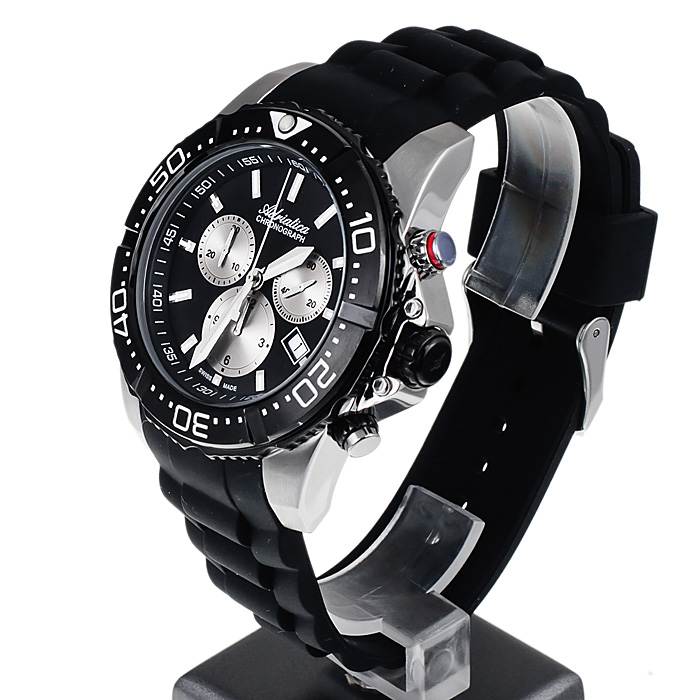 zegarek Adriatica A1102.5214CH męski z chronograf Pasek - miniatura 3