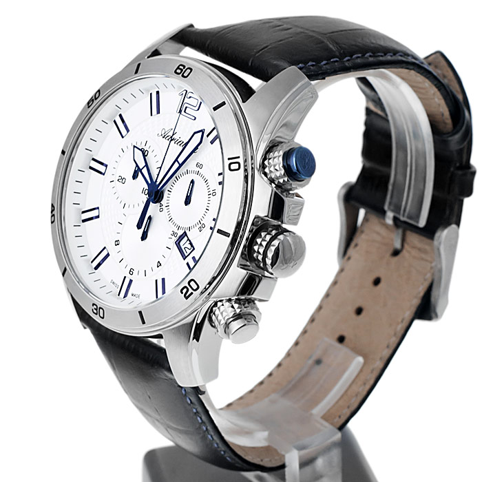 zegarek Adriatica A1143.52B3CH męski z chronograf Pasek - miniatura 3