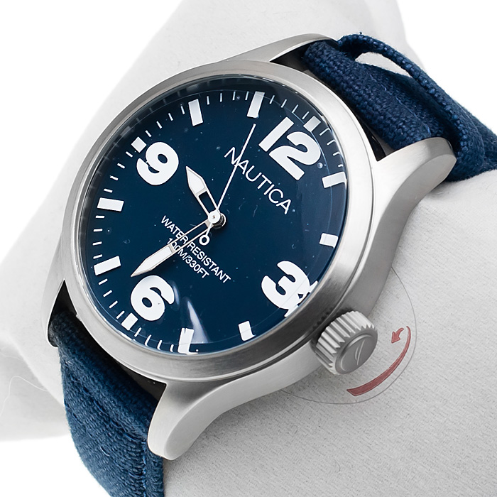 Nautica A11555G zegarek męski Pasek - miniatura 2