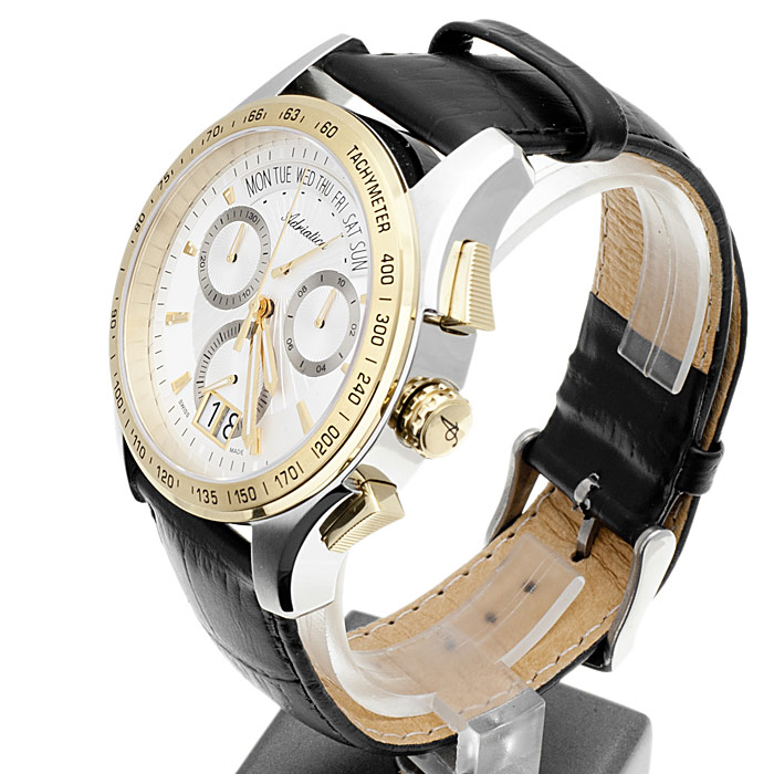 zegarek Adriatica A1160.2213CHC męski z chronograf Pasek - miniatura 3