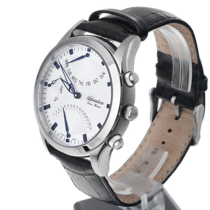 zegarek Adriatica A1191.52B3CH męski z chronograf Pasek - miniatura 3