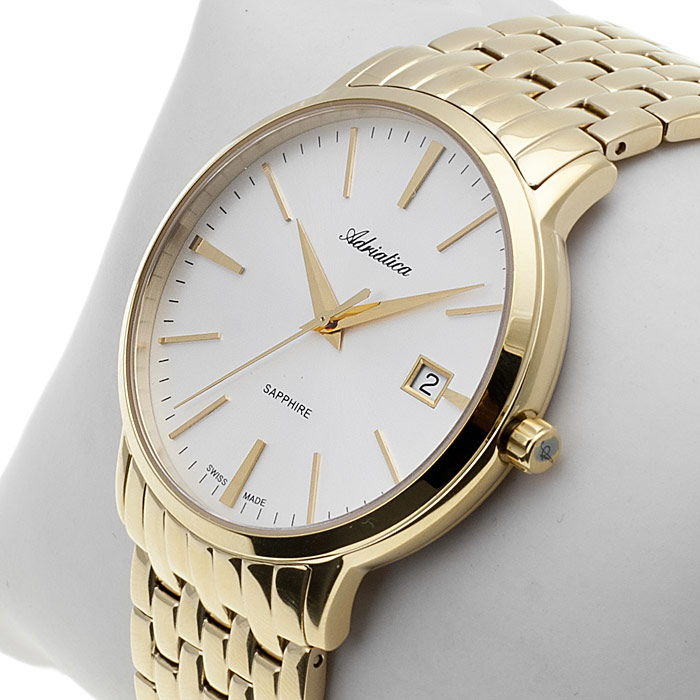 Adriatica A1243.1113QS Bransoleta zegarek męski klasyczny szafirowe - miniatura 5