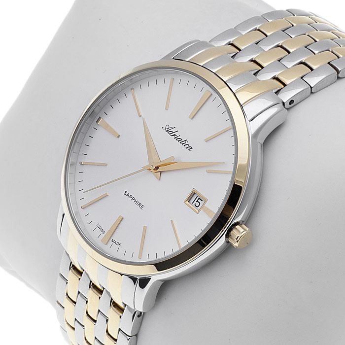 Adriatica A1243.2113QS Bransoleta zegarek męski elegancki szafirowe - miniatura 5