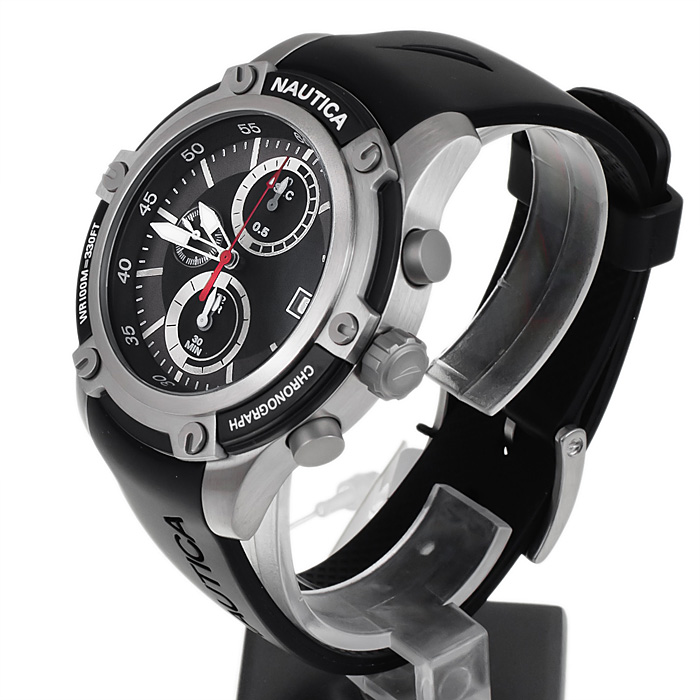 zegarek Nautica A16558G męski z chronograf Pasek - miniatura 3