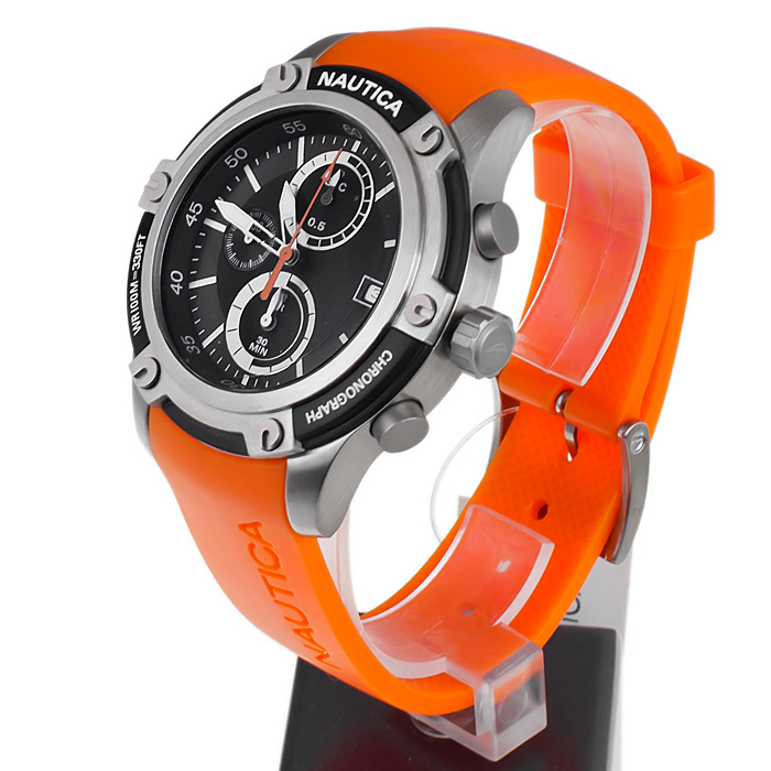 zegarek Nautica A16560G męski z chronograf Pasek - miniatura 3