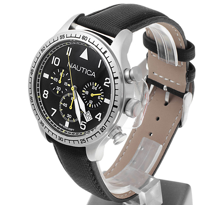 zegarek Nautica A16577G męski z chronograf Pasek - miniatura 3