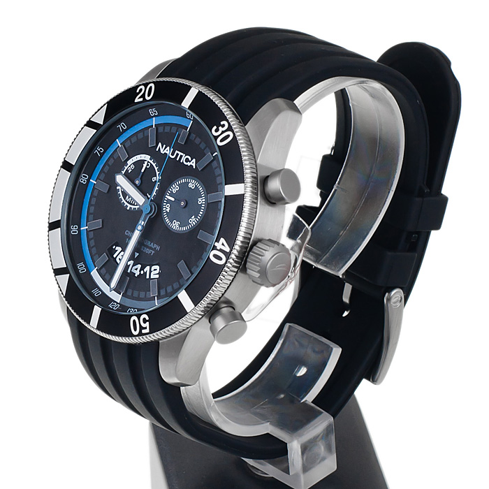 zegarek Nautica A17583G męski z chronograf Pasek - miniatura 3