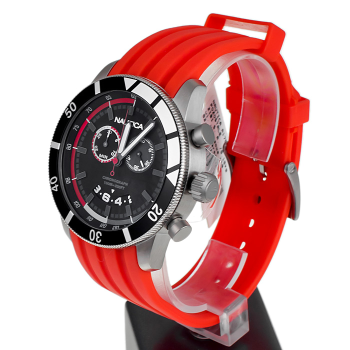 zegarek Nautica A17584G męski z chronograf Pasek - miniatura 3