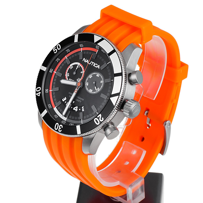 zegarek Nautica A17586G męski z chronograf Pasek - miniatura 3