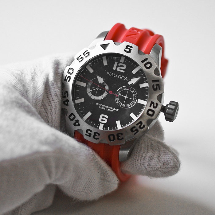zegarek Nautica A18649G srebrny Pasek - miniatura 5