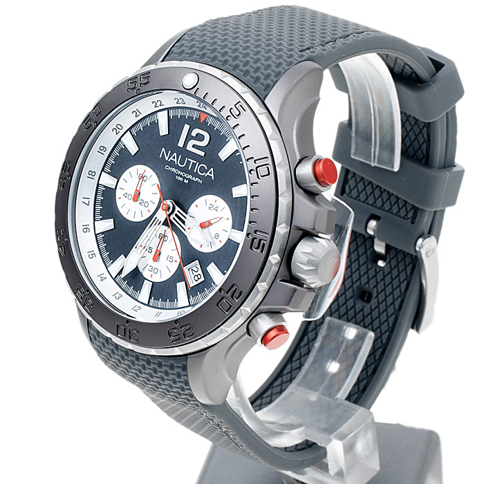 zegarek Nautica A22624G męski z chronograf Pasek - miniatura 3