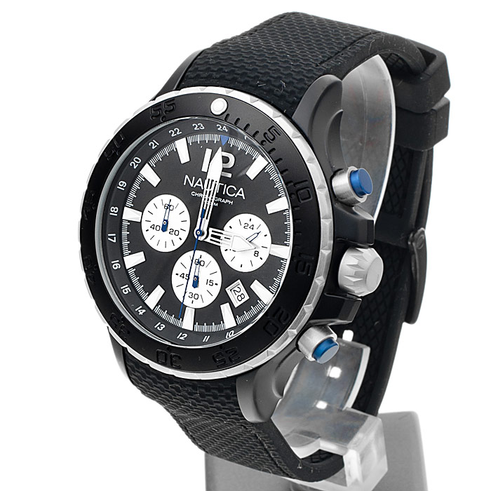zegarek Nautica A22625G męski z chronograf Pasek - miniatura 3
