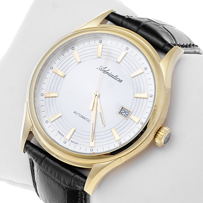 Adriatica A2804.1213A męski zegarek Automatic pasek - miniatura 3