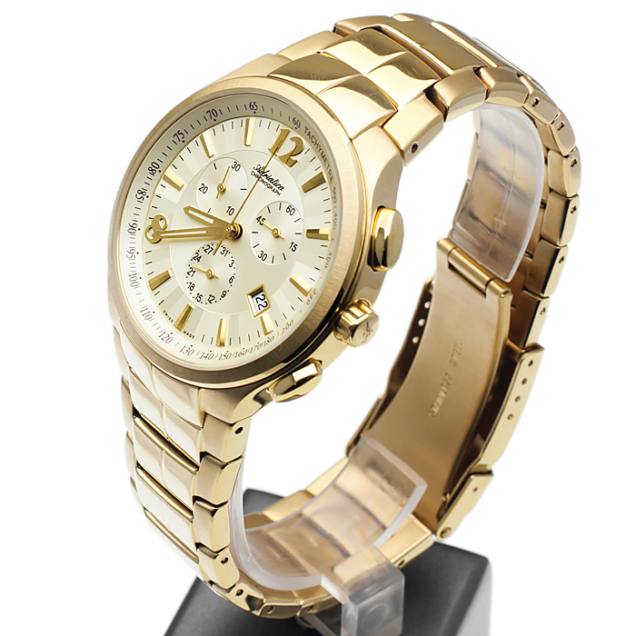 zegarek Adriatica A8109.1151CH męski z chronograf Bransoleta - miniatura 3