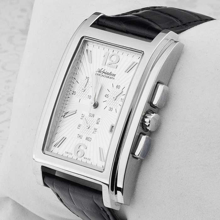 zegarek Adriatica A8141.5253CH męski z chronograf Pasek - miniatura 2