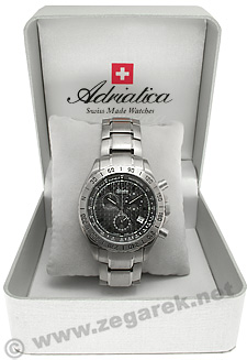 Adriatica A8158.4116CH zegarek klasyczny Tytanowe - miniatura 4