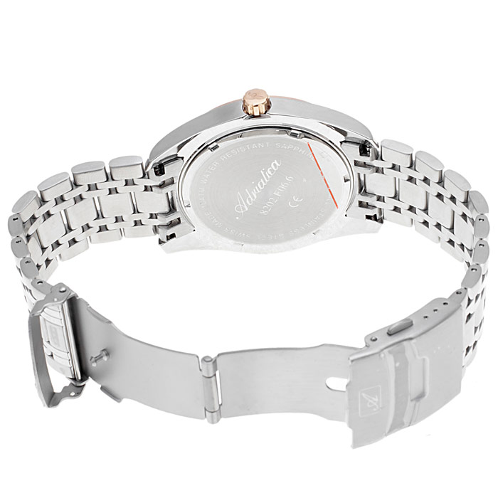 Adriatica A8202.R113Q Bransoleta Classic zegarek męski elegancki szafirowe - miniatura 5