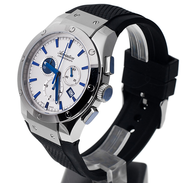 zegarek Adriatica A8209.52B3CH męski z chronograf Pasek - miniatura 3