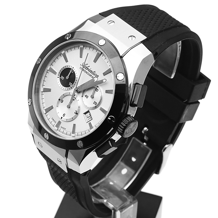 zegarek Adriatica A8209.B213CH męski z chronograf Pasek - miniatura 3