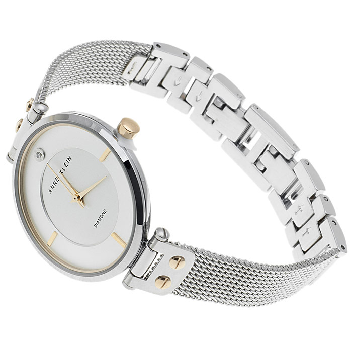 zegarek Anne Klein AK-1427SVTT srebrny Bransoleta - miniatura 4