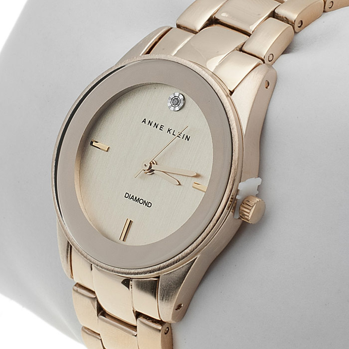 Anne Klein AK-1434CHGB zegarek damski Bransoleta - miniatura 2